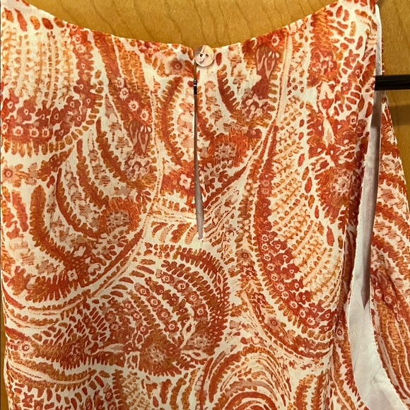 Orange Patterned Tank Top - Picture 4 of 5